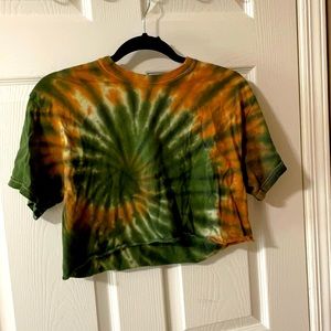Cropped Tie Dye Tee